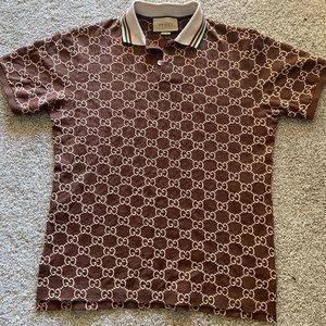 Mens Gucci logo Gucci shirt 100% real